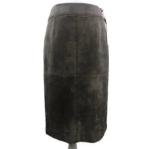 *Calvin Klein Size 2 Faux Suede Pencil Skirt